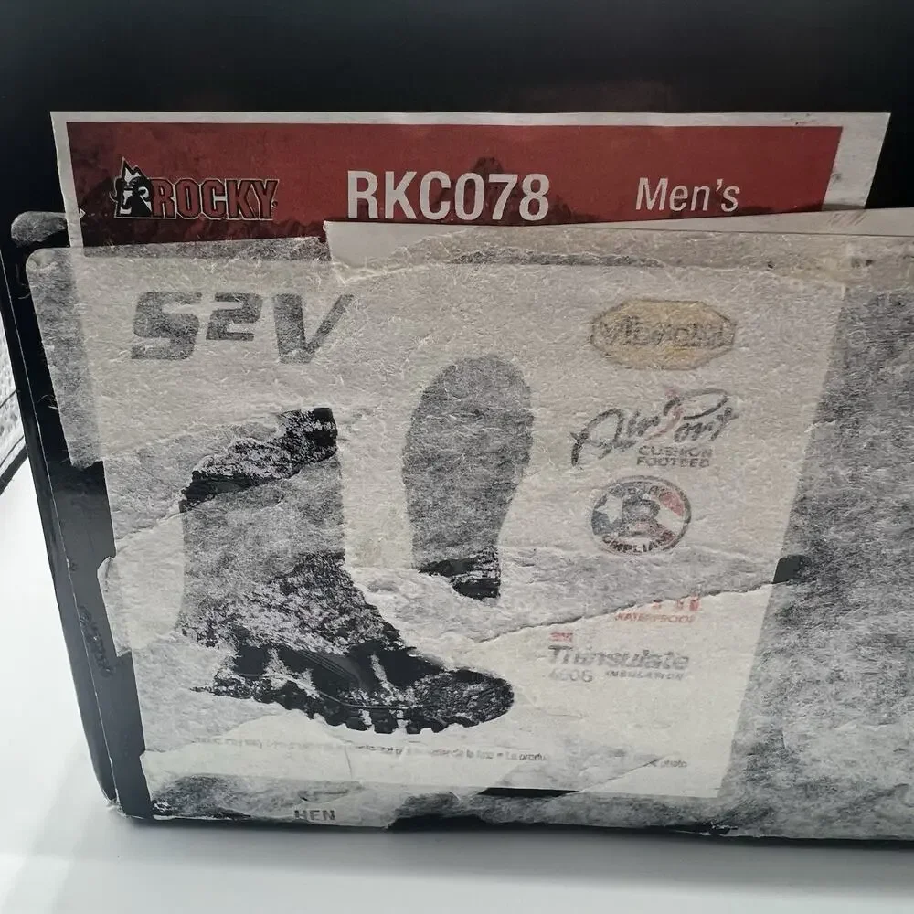 Rocky S2V Black Tactical Boots 9.5R Thinsulate 400g Insulated USA Made